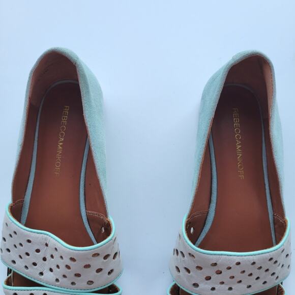 Rebecca Minkoff Sadie Flat, Putty/Winter Mint - Picture 5 of 12